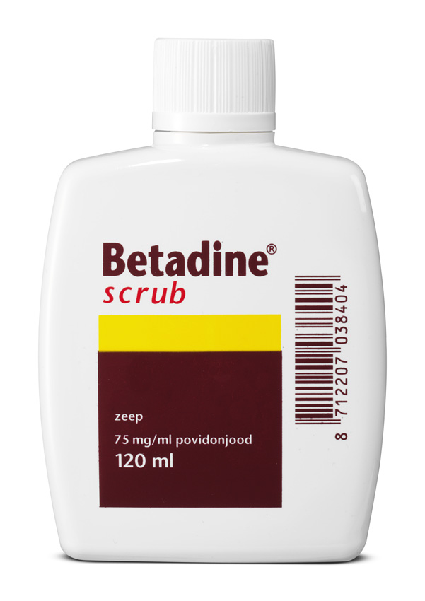 Ronde Nat minimum Betadine Scrub / desinfecterende zeep voor handen en huid