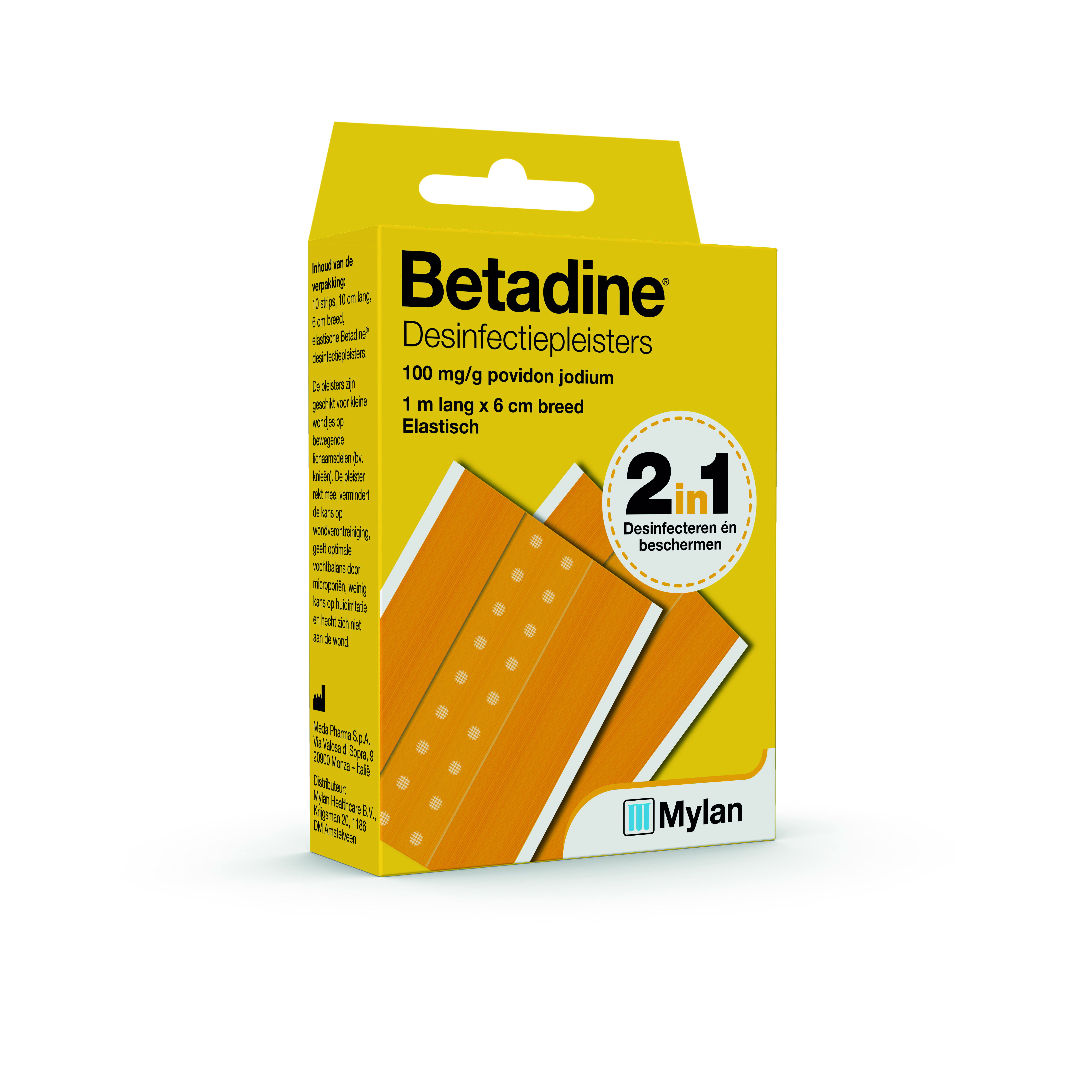 Betadine Desinfectiepleister / Wonden en